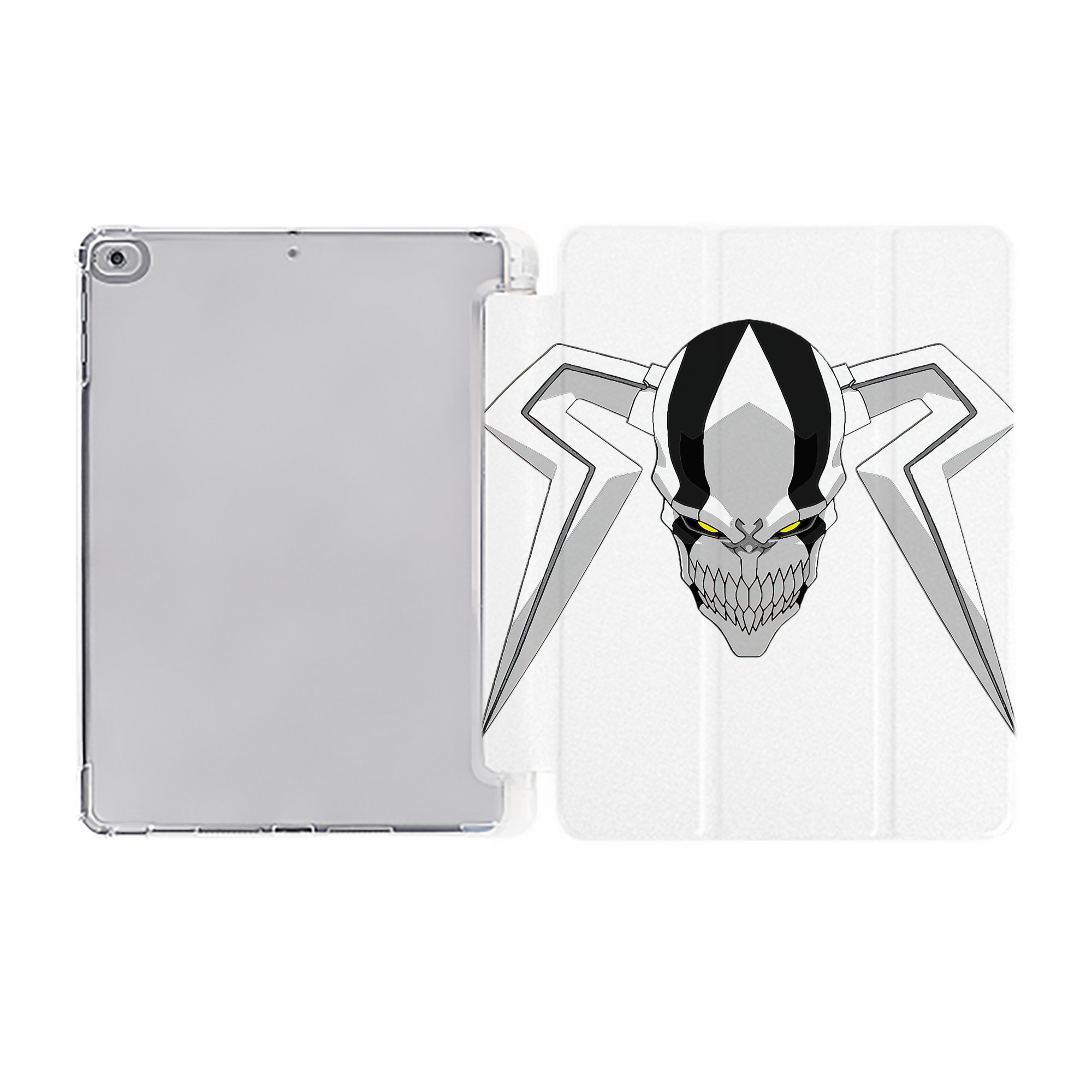 （画像用） ブリーチ 黒崎一護（くろさき いちご）BLEACH Kurosaki Ichigo IPad ケース ペン収納付き 三つ折りスタンド PUレザー×シリコン 対応機種9.5/10.5/10.9インチ